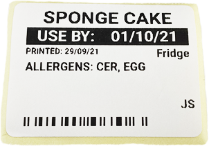 prep label printed expiry date